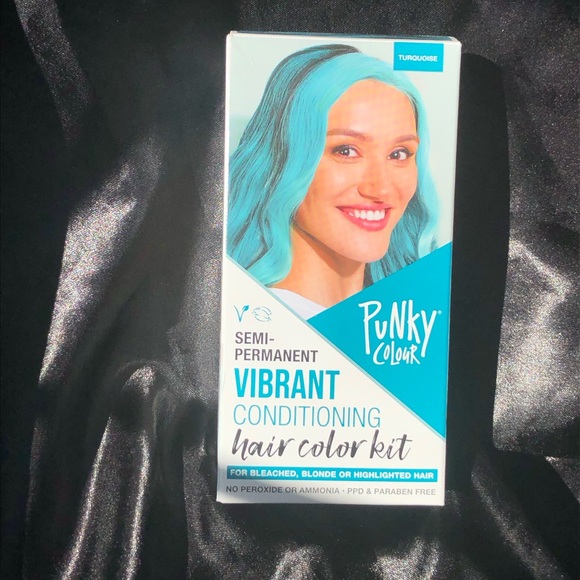 Punky Colour Semi-Permanent Vibrant Conditioning Hair Color Kit - Turquoise - Picture 1 of 11
